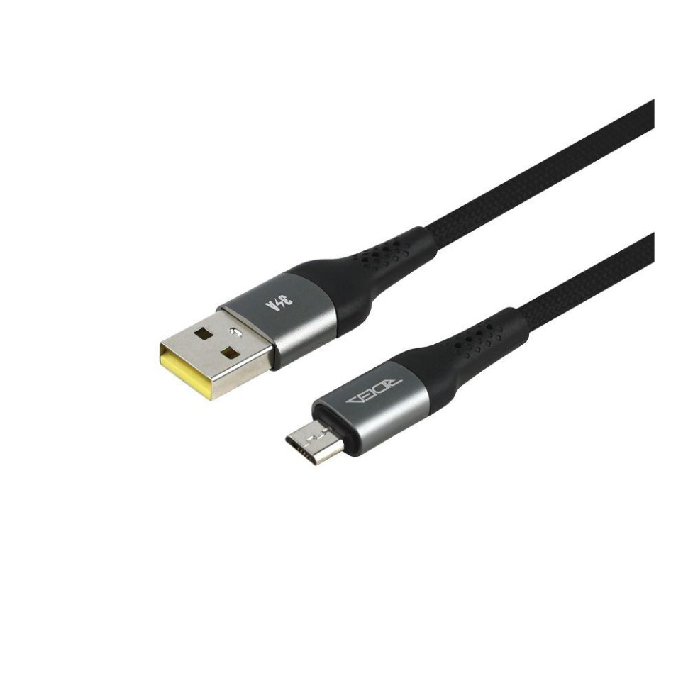 Кабель USB Ridea RC-US42 UltraStrong MicroUSB 3A 1.2m Цвет Черный