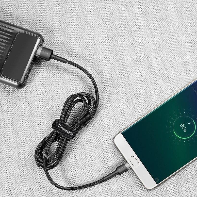 Кабель Baseus Cafule Cable USB For Micro 2A 3m Gray+Black (CAMKLF-HG1)