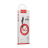 Кабель USB Hoco X21 Plus Silicone Micro 0.25m Чорно-Червоний Кабель USB Hoco X21 Plus Silicone Micro 0.25m Чорно-Червоний