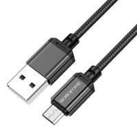 Кабель BOROFONE BX87 Sharp charging data cable for Micro(unpackaged) Black (6974443389029(unp))