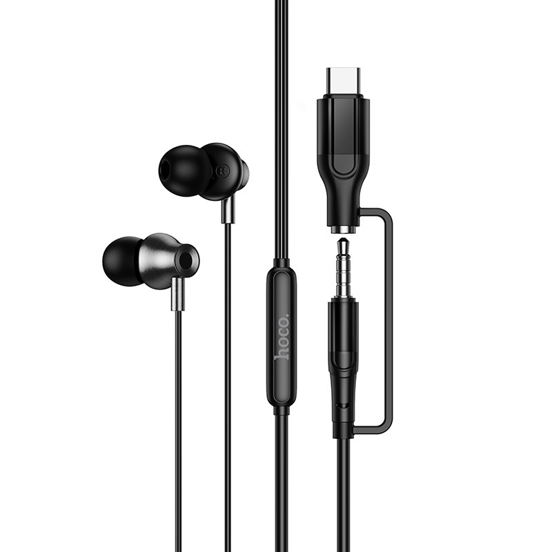 Навушники дротові HOCO M119A Mia (Type-C/3.5mm) Black (6942007680516)