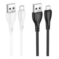 Кабель USB Borofone BX121 Micro 2.4A Чорний