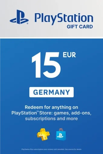 PlayStation Store Card 15 EUR | Playstation Network Germany (ключ активации)