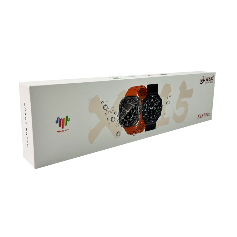 Смарт-годинник W&O X15 Max 38mm. 330 mAh. Amoled+IP67 Orange (WOX15MOr) Смарт-годинник W&O X15 Max 38mm. 330 mAh. Amoled+IP67 Orange (WOX15MOr)