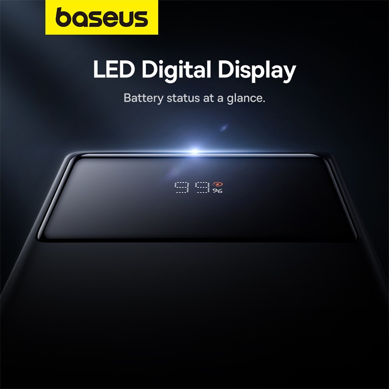 Зовнішній акумулятор Baseus Star-Lord Digital Display Fast Charging Power Bank 30000mAh 30W Cluster Black（With Simple Series Charging Cable USB to Typ (P10022905113-00)