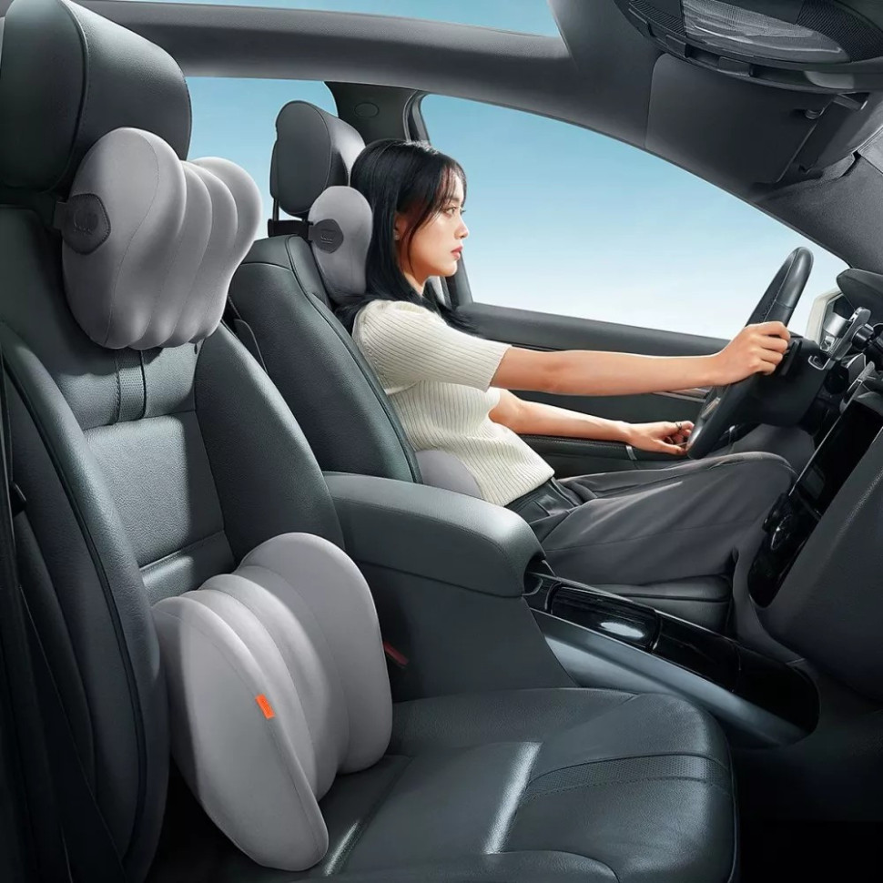 Подушка для попереку Baseus ComfortRide Series Car Lumbar Pillow Gray (CNYZ000013)