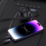 Автомобільний зарядний пристрій Baseus Enjoyment Pro Car Charger C+Retractable C & iP Cable 60W Cluster Black (C00057802111-00)