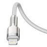 Кабель Baseus Cafule Series Metal Data Cable Type-C to iP PD 20W 2m White (CATLJK-B02) Кабель Baseus Cafule Series Metal Data Cable Type-C to iP PD 20W 2m White (CATLJK-B02)