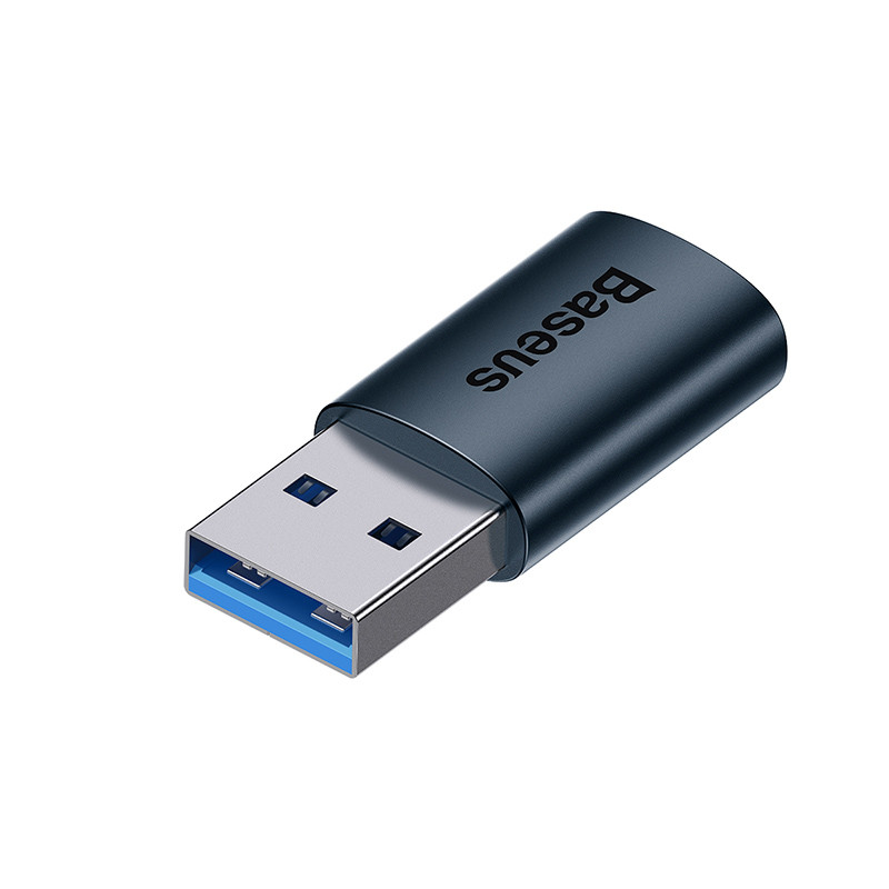 Адаптер Baseus Ingenuity Series Mini OTG Adaptor USB 3.1 to Type-C Blue (ZJJQ000103) Адаптер Baseus Ingenuity Series Mini OTG Adaptor USB 3.1 to Type-C Blue (ZJJQ000103)