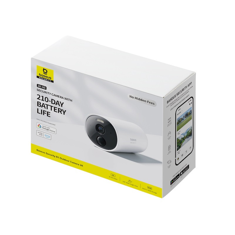 Додаткова IP-камера відеоспостереження Baseus Security B1 Outdoor Camera 2K White (S0SV002130) Додаткова IP-камера відеоспостереження Baseus Security B1 Outdoor Camera 2K White (S0SV002130)
