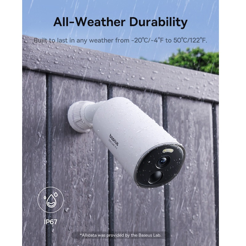 Додаткова IP-камера відеоспостереження Baseus Security B1 Outdoor Camera 2K White (S0SV002130) Додаткова IP-камера відеоспостереження Baseus Security B1 Outdoor Camera 2K White (S0SV002130)