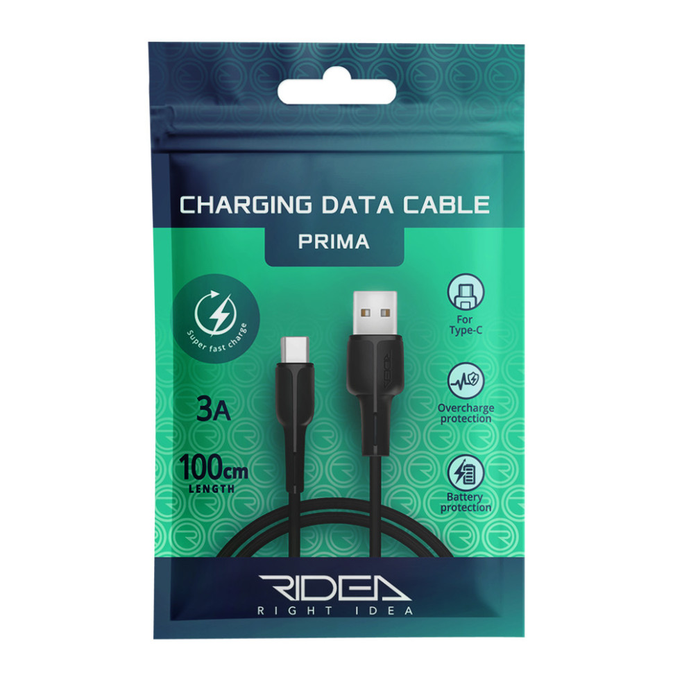 Кабель USB Ridea RC-M121 Prima Type-C 3A Білий