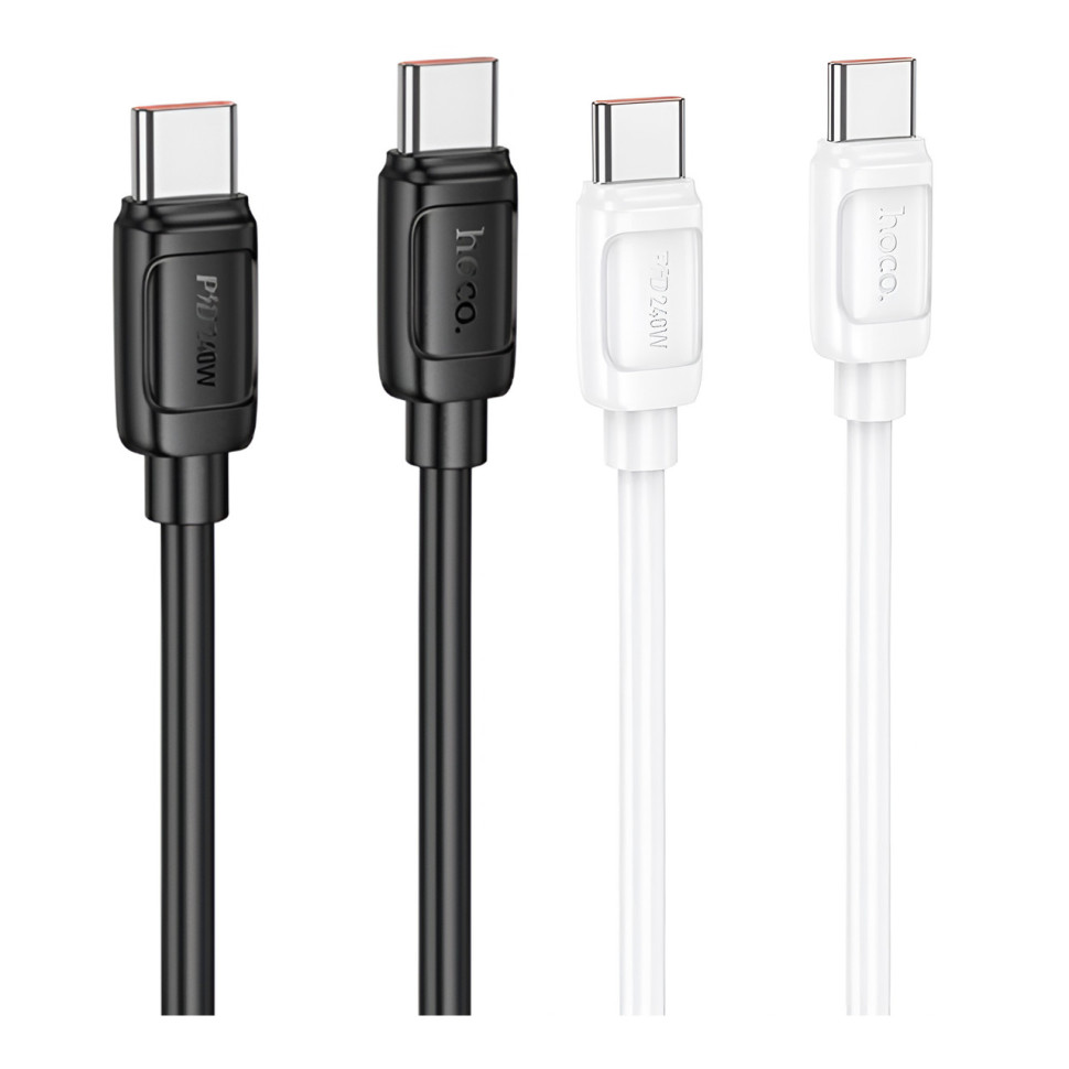 Кабель USB Hoco X115 Type-C to Type-C 240W Чорний