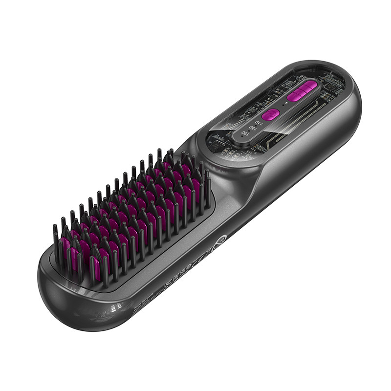 Гребінець для випрямлення волосся HOCO HP45 Heating straight hair comb Gray (6942007654593)