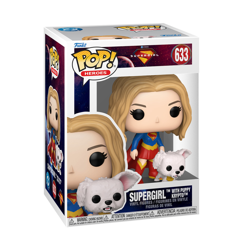 Набір ігрових фігурок Funko POP! серії Суперґьорл - Суперґьорл і Крипто Суперпес Набір ігрових фігурок Funko POP! серії Суперґьорл - Суперґьорл і Крипто Суперпес