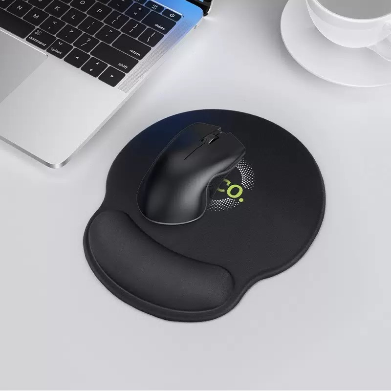 Килимок для миші HOCO GM30 Polar Fox mouse pad with wrist support Black (6942007623339)