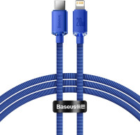 Кабель Baseus Crystal Shine з Type-C на Lightning (потужність 20W, 2 метри, голубий колір)