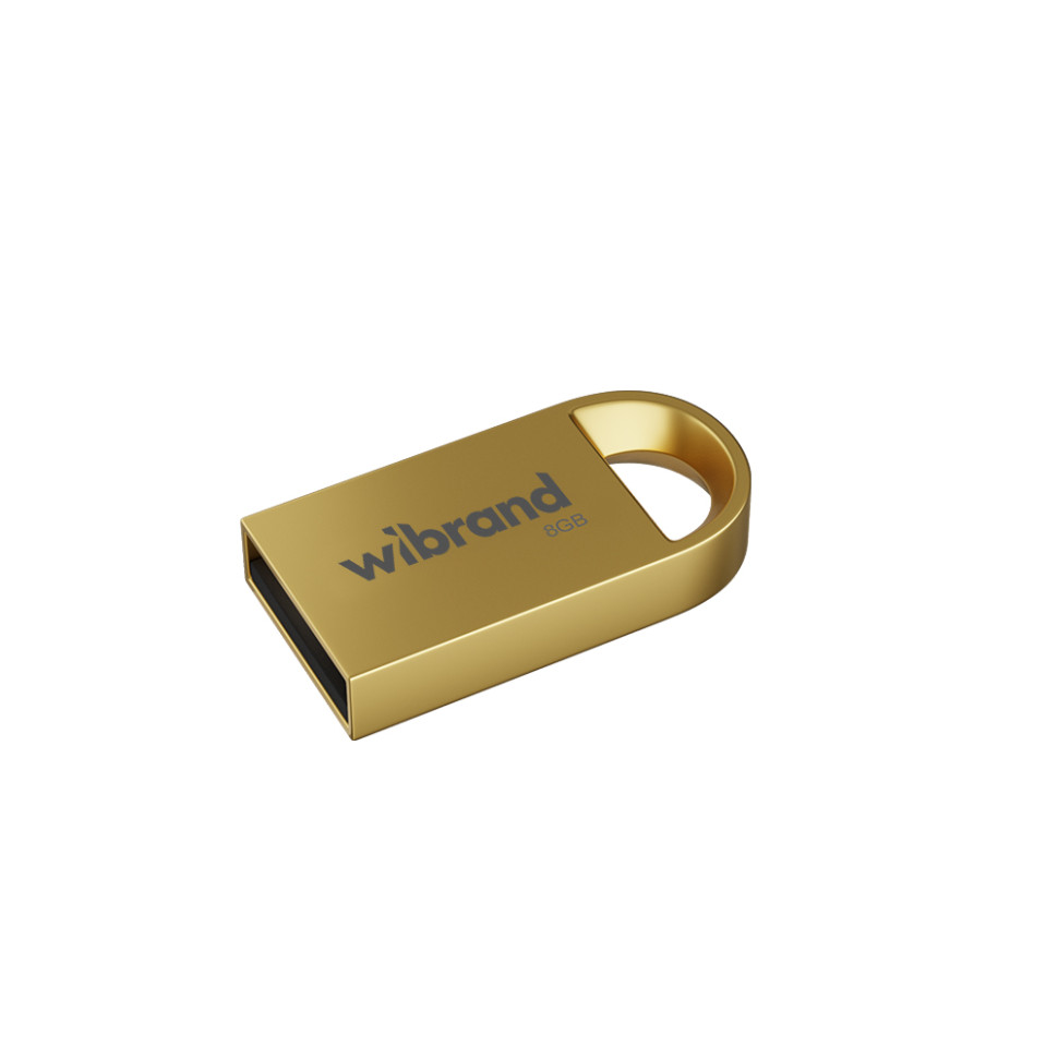 Флеш-накопичувач Wibrand USB 2.0 Lynx 8Gb Gold (WI2.0/LY8M2G)
