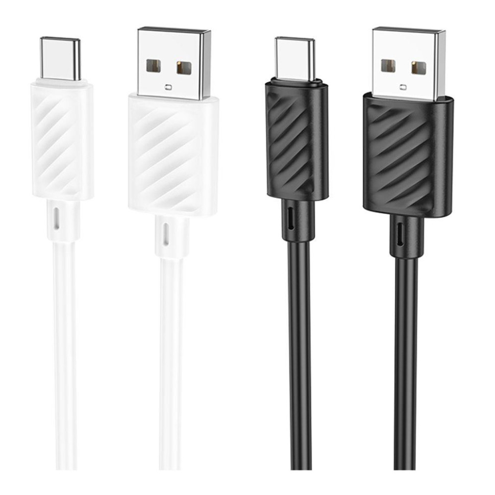 Кабель USB Hoco X88 Gratified Type C 3A 2m Цвет Белый
