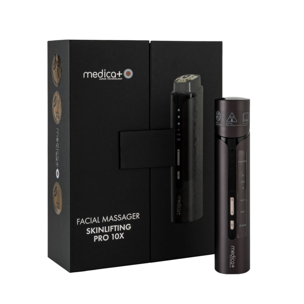 Масажер для обличчя MEDICA+ SkinLifting PRO 10x з мікрострумом, RF та функцією ліфтингу (Japan) Масажер для обличчя MEDICA+ SkinLifting PRO 10x з мікрострумом, RF та функцією ліфтингу (Japan)