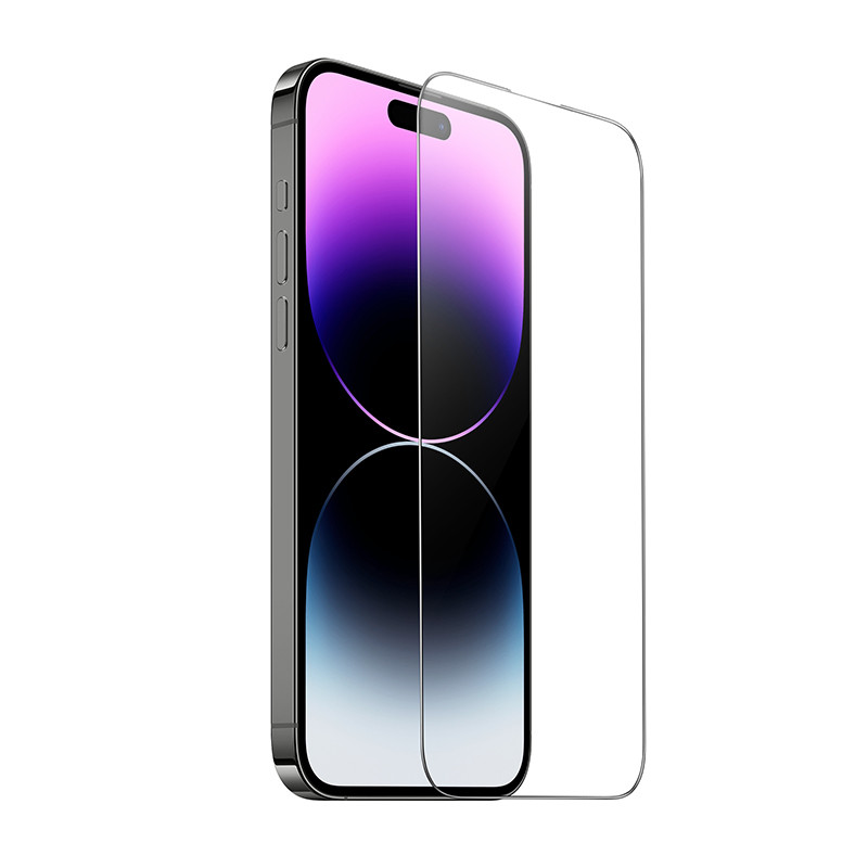 Захисне скло HOCO 9D large arc dustproof glass for iP15 Pro (A34) Black (6942007607452)
